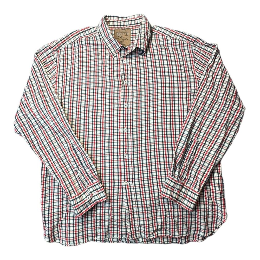 GANT Women's Rugger Soft Flannel Long Sleeve Shirt, Cotton, Size XXL